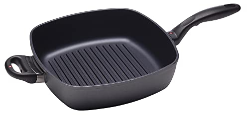 Swiss Diamond HD Classic tiefe quadratische Induktions-Grillpfanne mit Antihaftbeschichtung – 27,9 x 27,9 cm