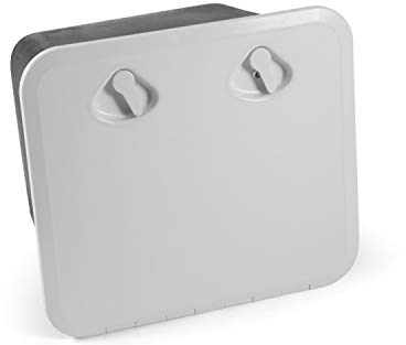 Ablagefach MID LINE mit Klappe u. Schloss 380 x 380 mm Weiß Staufach Handschuhfach Seitenfach Stauraum Konsole Aufbewahrungsbox Seitenablage Mittelkonsole Ablage Boot