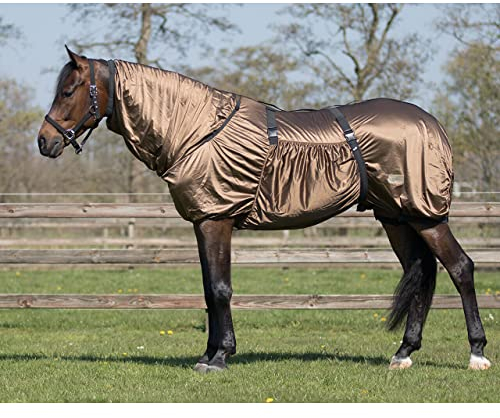 QHP Couverture contre l'eczéma Marron 100 cm