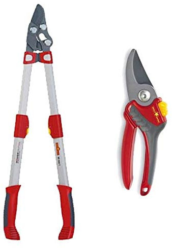 Wolf Garten RR900T Power Cut Bypass Telescopic Loppers & RR2500 Pruner Secateurs