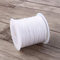Haofy Corde en Nylon, Nylon Perles Fil Ficelle Chinois Noeud Cordon Rails Macrame Shamballa Fil Ficelle Noir pour la Fabrication de Bijoux DIY (Blanc)