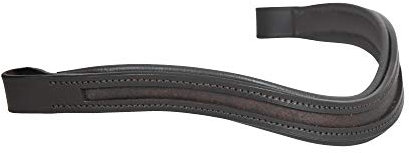 SIE Stirnbänder für Pferde, Leer, U-Form, 43,2 cm, Havanna