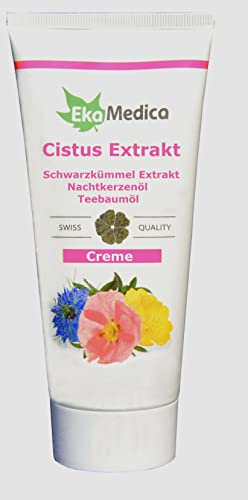 Akne, Pickel Creme 200ml, effektiv, antibakteriell, Cistus, Teebaumöl, Nachtkerzenöl, Schwarzkümmelöl, salbe gesicht, gel, zinksalbe, Hautunreinheiten, hautallergie, kapseln,