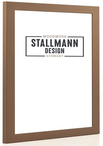 Stallmann Design Bilderrahmen New Modern | Farbe: Bronze | Größe: 40x60cm | eleganter Frame für Ihre Fotos und Motive