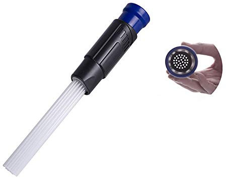 Nifogo Vac Mate Attachment Dust Brush Cleaner Rigid Tech Vacuum,Straws Plastic Flexible Dust Remover,Keyboard Vacuum,Window Vacuum Cleaner,Blind Cleaners,Crevice Dust Brush Car Cleaning Kit