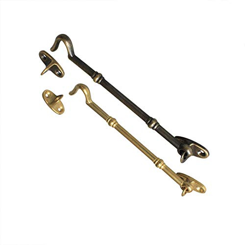 Vogueing Tool Cabin Hook, Window Hook Brass Hook and Eye Simplicity for Door-Bronze*1pcs(22.5cm)