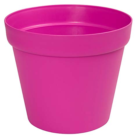 Prosperplast Pot de Fleurs Rond en Plastique pour Rebord de fenêtre Violet Diamètre 34 cm