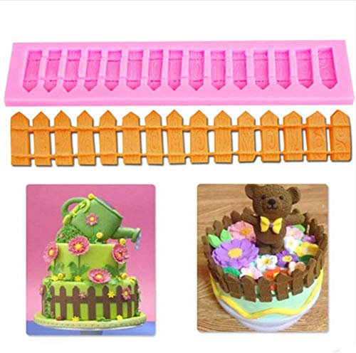 1pc Picket Fence Shaped Silicone Mould Fondant Cake Decorating Mould Chocolate Bake Mould