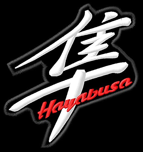 Masterpatch Aufnäher für Fans Suz Hayabusa S Patch für Suzuki Hayabusa Bikers GSX 1300R 1300 R Motorrad Parche Bordado Brodé Patch écusson Toppa Ricamata