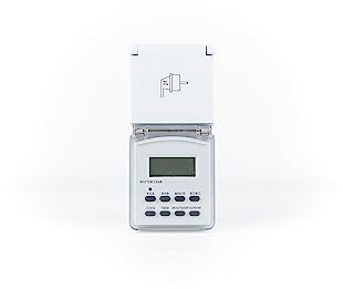 grenda-Hammer® | Digitale Steckdosen Zeitschaltuhr IP 44 für den Außenbereich 10 Programme je Tag Schaltleistung 3600W 16A