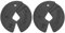 Micro Gainz Dumbbell Fractional 1.25lb Weight Plate, Ideal for Micro Loading, (Choose Color) 2 Piece Fractional Weight Plates, Designed for Dumbbell Training, Made In USA (Black)