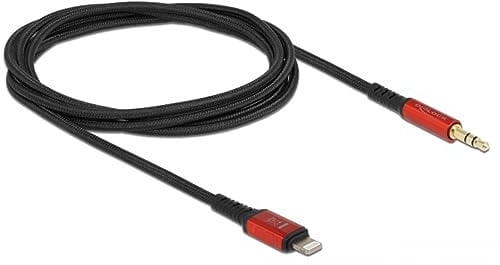 Delock Audiokabel 8 Pin Lightning™ Stecker zu Klinkenstecker 3,5 mm 3 Pin 1,5 m