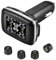 OBEST Sistema de control de presión de los neumáticos - Monitor inalámbrico TPMS con 4 sensores externos - Ángulo de visión ajustable - Toma de encendedor y puerto de carga USB