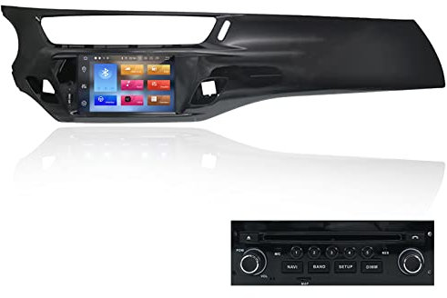 MOOKAKA Android 11 Autoradio 2 din GPS Navigation Kopfeinheit für Citroen C3 DS3 2010-2016 Multimedia Player Auto Stereo Receiver 7 Zoll HD 1080P IPS Touchscreen mit Carplay DSP RDS WiFi（PX5,4+64GB