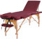 Yaheetech Table de Massage Pliable Lit de Massage 3 Zones Professionnelle Portable Charge 250 kg Hauteur réglable 213 x 82 cm en Bois de hêtre Bordeaux