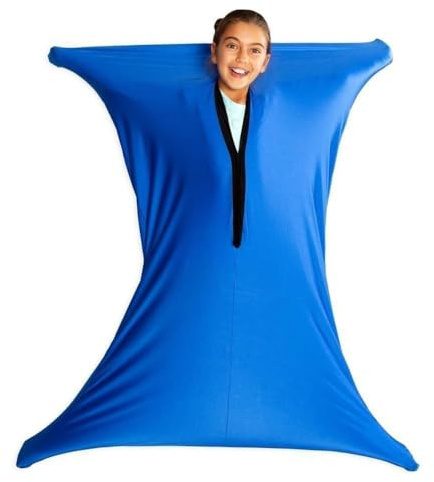 Sensory Body Socks for Autism,Helps Kids with ASD,Sensory Den Fidget Anxiety & Spatial Awareness Aids,to Relieve Stress,Self-Claming,Relaxing (Height 54-63 IN)