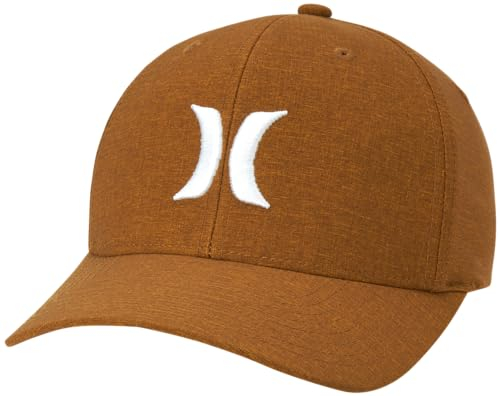 Hurley Herren Mütze - Phantom Flexfit Fitted Baseball Cap, Mantra Orange, S/M