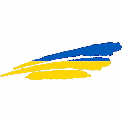 JINTORA - Autoaufkleber Tuning - Auto Aufkleber Ukraine - 200x64 mm - 3 Streifen Flagge - Auto Sticker Bus Fenster Heckscheibe Camper wetterfest Outdoor Sticker Auto Deko LKW Tuning Selbstklebend