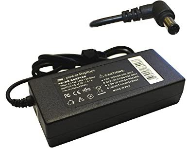 Power4Laptops Adaptateur Chargeur Alimentation pour Ordinateur Portable Compatible avec Sony Vaio VGN-FE870E/H