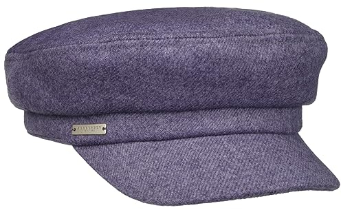 Seeberger Classic Wool-Mix Elbsegler Elbseglermütze Schirmmütze Baker-Boy-Mütze Kapitänsmütze Damen - mit Schirm Winter Herbst-Winter - One Size blau
