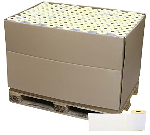 Labelident Versandetiketten DHL, DPD, Fedex, GLS, Hermes, UPS - 101,6 x 210 mm - 1 Palette mit 226.800 Thermodirekt Etiketten auf 1.080 Rolle(n), 1 Zoll (25,4 mm) Kern, Trägerperfo.