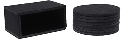 BESTonZON 8 Piezas Posavasos Posavasos De Mármol Manteles De Mesa Graciosos Posavasos Café Posavasos Montaña Rusa De Ágata Posavasos De Mesa para Bebidas Cork Coaster Ronda Colocar