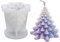 Vordpe Candle Mould Silicone Christmas Tree Candle Moulds for Candle Making, for Resin Moulds, Silicone Moulds Casting Moulds, Aroma Candle Mould for DIY, Christmas Decoration (B)