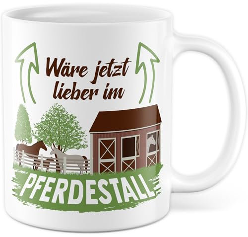 Tasse de cheval personnalisée - Cadeau Mon cheval est famille - Tasse à café 330 ml - En céramique - Image propre cheval fille femme idée cadeau personnalisable poney humour tasse à café (blanc)