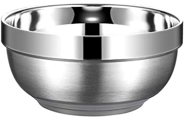 Yanglonghui Heat Insulated Stainless Steel Bowls, SUS 304, Double Walled Multipurpose, Perfect Snack Bowls for Serving Ice Cream or Hot Soup, Cereal, Rice, Noodles, Salad (1, 50 ounces)
