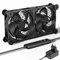 upHere gaming AC 220V Lüfter 120mm,Dual Kugellager mit 5 Einstellbare,DC 12V PC Ventilator,Geschwindigkeiten mit AC Geschwindigkeit Kontrolle DC 12V Kühlung Lüfter für PC Laptop,2PCS,U2DC2-1.