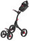 Newfly Golftrolley mit 4 Rädern, Ultraleicht, zusammenklappbar, mit Fußbremse, einfach zu öffnen und zu schließen, Golfwagen, mit Schirmhalter und Aufbewahrungstasche, (4 Wheel)