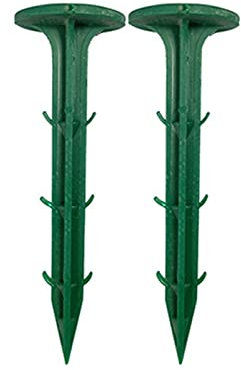KITCISSL Multifunktionale Yard Gartenschlauch Erdanker Erdanker Unkrautvlies, 100 Stücke 11cm Erdanker Bodenanker für Unkrautfolie Rindenmulch, Gardenmate Erdanker Gartenvlies(Groen)