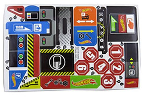 Parti di ricambio per Hot-Wheels Mega Garage Vehicle Set FTB68 - Set da gioco auto pressofuse - Foglio di etichette di ricambio