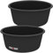 KOTARBAU® 2er Set Mörtelwanne 14 L Mörtelkübel Blau Kunststoffwanne Maurerkübel Rund Baueimer Mörteleimer Wanne Kunststoff Mauererkübel Mörtelwannen Plastikwanne groß ⌀ 31 cm