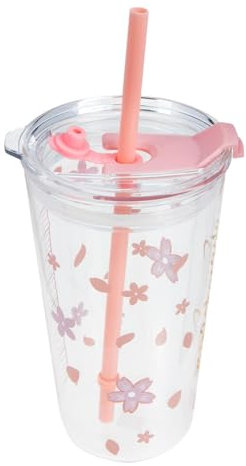 CIYODO Bicchieri in Capacità Tazza Per Bevande Con Cannuccia Per Acqua E Latte Mantieni Caldo O Freddo