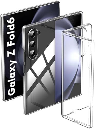 Verco Coque de protection pour Samsung Galaxy Z Fold 6 - Transparent - Fine - En silicone transparent
