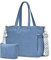 oscaurt Cord Tasche Handtasche Tote Bag Shopper Tasche Damen Laptop Bag Crossbody Groß Schultertasche mit Kosmetiktasche Umhängetasche Wickeltasche für Arbeit Einkaufen Reisen