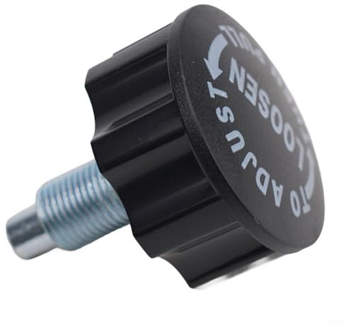 Oniissy Manopola a molla per cyclette e fitness, perno di bloccaggio M 18, manopola a molla per allenamento domestico, viti di regolazione dell'altezza, colore nero (M16)