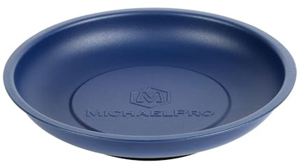 MichaelPro 6-Inch Round Magnetic Tray - Ideal Parts Tray for Nut, Screws, Bolts, and Small Tools with Extra Strength Magnet | MPC014043