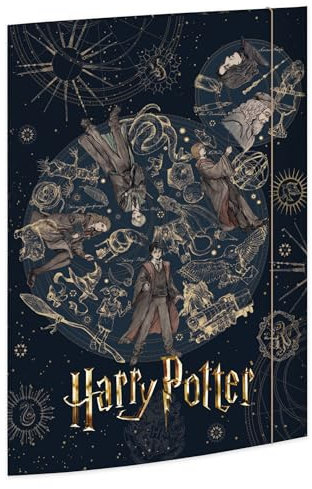RNKVERLAG Zeichenmappe Harry Potter 320 x 430 mm, für Formate bis DIN A3 mit Gummizugverschluss, 1 Stück