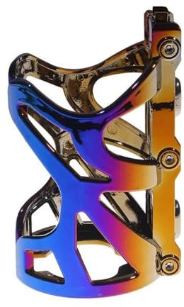 Cage à boisson réglable pour moto - Porte-gobelet universel pour vélo, porte-bouteille de guidon - Accessoires en plastique (multicolore)
