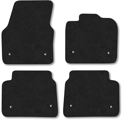 Land Rover Discovery Sport (2019+) [ Auto] Premium Car Mats Accessories Tailored Fit Tufted-Pile Carpet Black Trim Non-Slip Floor Mats Full Coverage Compatible Accessory Full Front & Rear Set