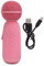 Mtlavishishishishing Microfono Portatile karaoke micro -altoparlanti per bambini giocattoli cartoon per la festa di compleanno rosa
