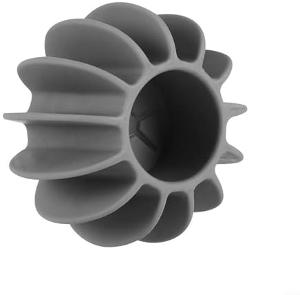 Silikon-Wäschekugeln zur Fleckenentfernung und Knotenprävention, wiederverwendbares Waschmaschinen-Reinigungswerkzeug, kompatibel mit Trommel- und Wellen-Unterlegscheiben, 4 cm (grau)