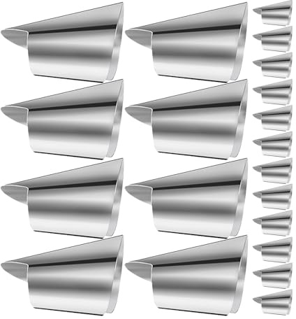 Edelstahl Fingerschutz Daumenschützer für Obst und Nüsse | Küchenhelfer zum Schälen, 20 Stück Pack, Silber, für Edamame, Garnelen