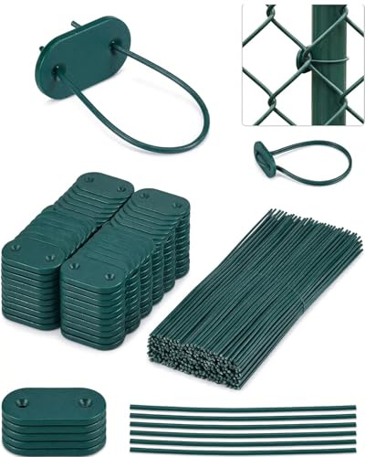 HAPZUR Fixations pour Canisse & Brise-Vue - Lot de 50 Attaches Résistantes avec Fil – Installation Facile & Sécurisée de vos Panneaux, Clôtures de Jardin