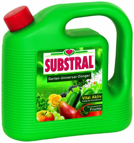 Substral Garten-Universal-Dünger, Spezial-Flüssigdünger für alle Blumen, Sträucher, Bäume, Beeren, Obst und Gemüse, 4 Liter Kanister