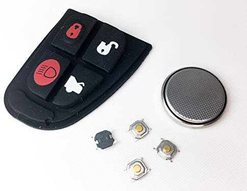 DIY Repair kit - for Jaguar 4 button remote key fob refurbishment