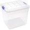 PLASTIC FORTE, Caja de almacenamiento, Transparente, 35 litros, sin ruedas