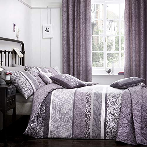 Dreams & Drapes - Hanworth - Easy Care Duvet Cover Set - King, Heather, Purple